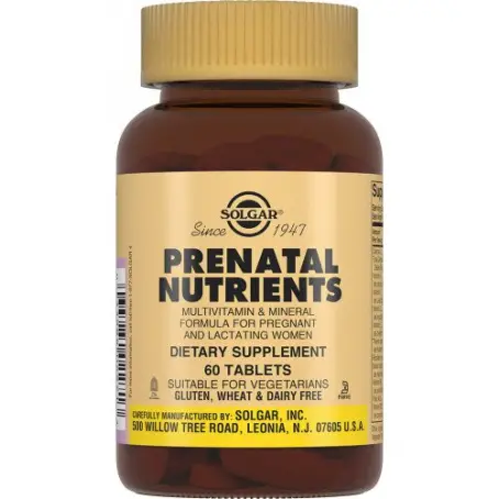 Солгар Пренатабс таблетки для вагітних та годуючих, 60 шт.