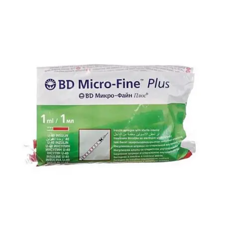 Micro-Fine Plus U-40 1 мл №10 інсуліновий шприц