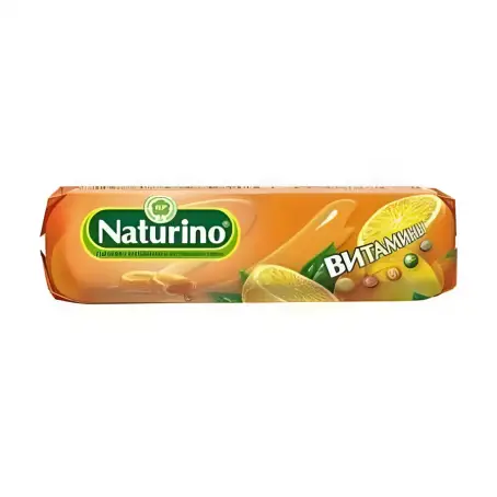 Натурино апельсин с витаминами и натуральным соком пастилки 33.5 г