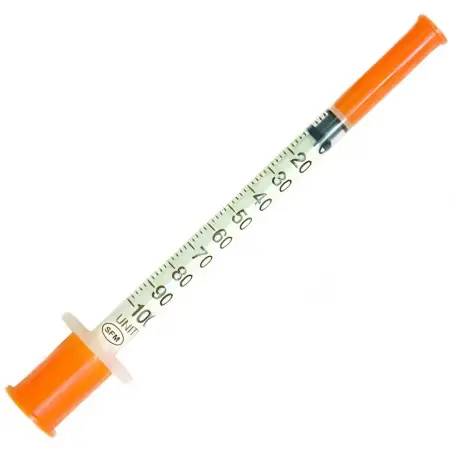 Шприц одноразовий 1 мл 3-компонентний інсуліновий U-100 з манжетою (0.33х13мм)