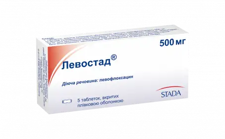 ЛЕВОСТАД 500 мг №5 табл. в/о