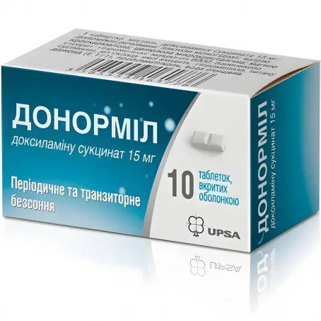 Таблетки Донормил  15 мг №10