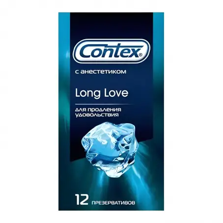 Презервативы CONTEX long love, с анестетиком N12