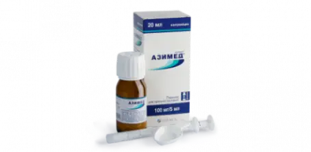 Азимед порошок для суспензии по 100 мг/5 мл, 20 мл