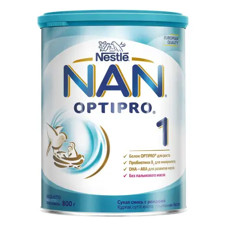 СМЕСЬ МОЛОЧН. NAN 1 OPTIPRO с рожд. 800 г (Nestle/024007)