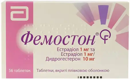 Фемостон таблетки по 1 мг/10 мг, 56 шт.
