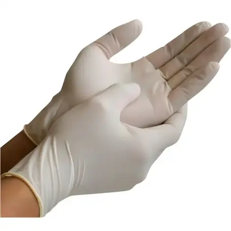 Перчатки смотровые латексные стерильные нетекстурированные припудренные размер S Medicarе
