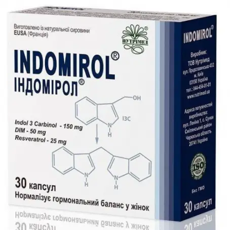 Індомірол капсули для нормалізації гормонального балансу у жінок 30 шт.