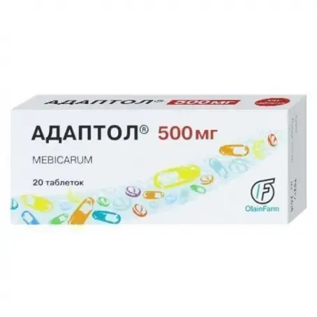 Адаптол таблетки по 500 мг, 20 шт. - в наличии: 120+ аптек Киев Львов