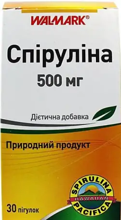 Спирулина таблетки по 500 мг, 30 шт.