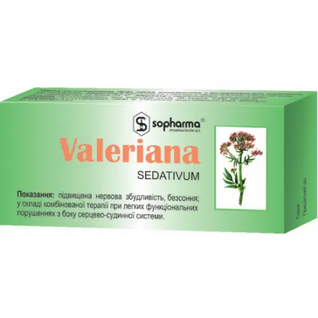 Валериана таблетки по 30 мг, 100 шт.