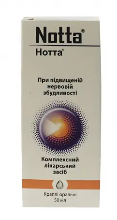 Нотта заспокійливі краплі, 50 мл