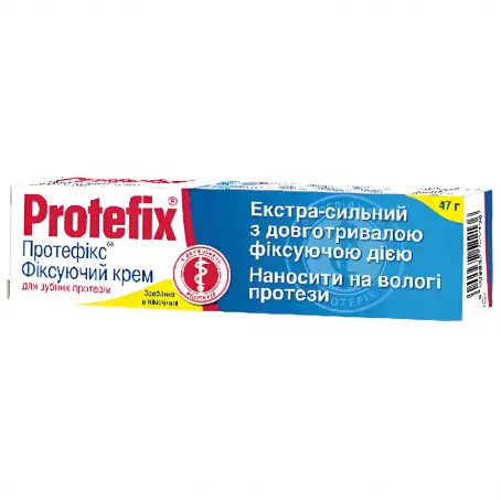 Протефикс 40 мл крем фиксирующий для зубных протезов экстра-сильный