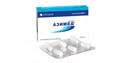 Азімед антибіотик у капсулах по 250 мг, 6 шт.