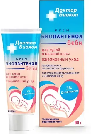 Биопантенол Беби 60 г Доктор Биокон крем для сухой и нежной кожи