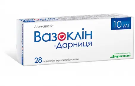 ВАЗОКЛІН-ДАРНИЦЯ 10 мг №28 табл. в/о