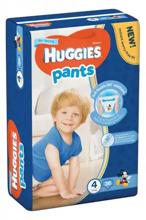 ПОДГУЗ-ТРУСИКИ HUGGIES PANTS 4 (9-14 кг) №36 boy