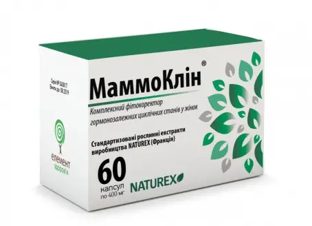 Мамоклін капсули по 400 мг, 60 шт.