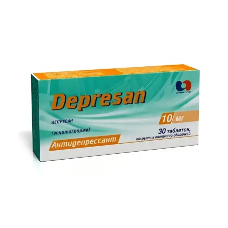 Депресан 10 мг №30 таблетки