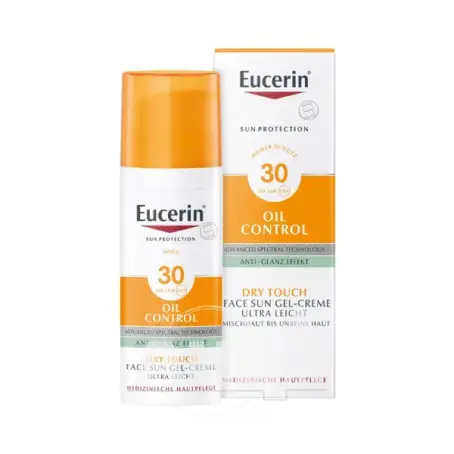 Солнцезащитный гель-крем Eucerin для жирной и склонной к акне кожи лица SPF 30 50 мл