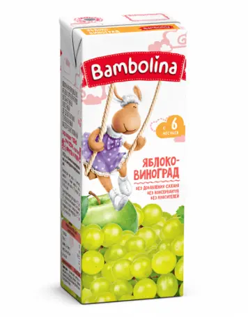СОК BAMBOLINA яблочно-виноградный 0,2 л