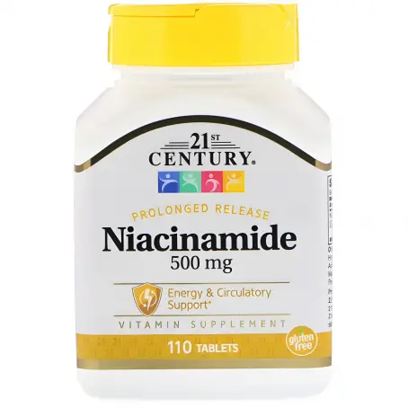 CENTURY НИАЦИНАМИД 500 мг (NIACINAMIDE) С КАЛЬЦИЕМ №110