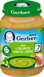 СУП-ПЮРЕ GERBER з зелен. овоч. та гречкою з 7 міс. 190 г