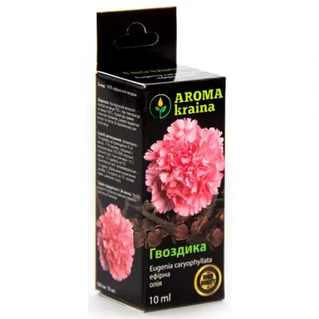 ОЛІЯ ЕФІРНА ГВОЗДИКА AROMA KRAINA 10 мл