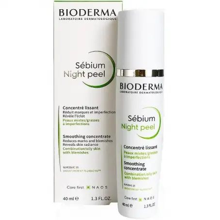 Пілінг-концентрат для обличчя Bioderma Sebium Night Peel розгладжуючий, 40 мл
