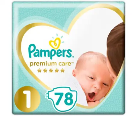 ПОДГУЗ PAMPERS PREMIUM CARE 1 (2-5 кг) №78 newborn