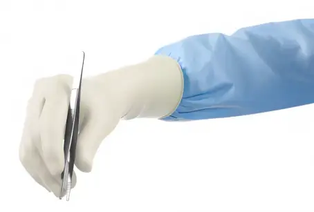 Ansell Medi-Grip PF 351177 перчатки хирургические латексные непрозрачные стерильные размер 8.5