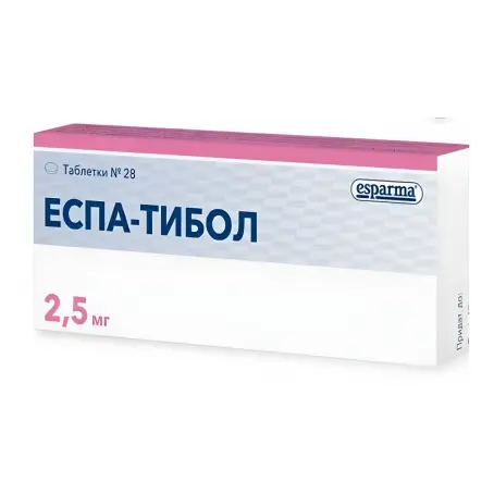 Эспа-Тибол таблетки по 2,5 мг, 28 шт.