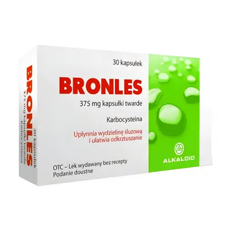 Бронлес 375 мг №30 капсули тверді