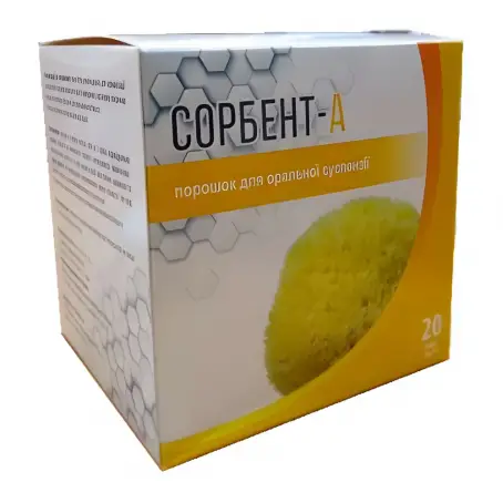 Сорбент-А порошок для оральной суспензии в саше по 2 г, 20 шт.