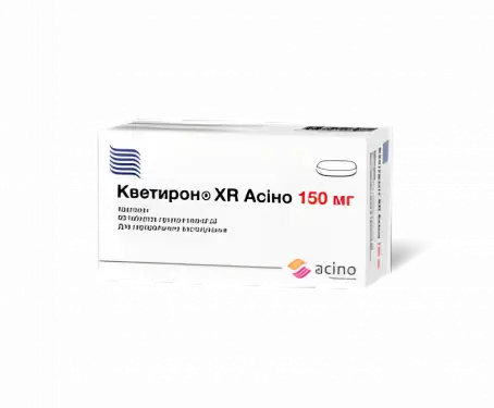 КВЕТИРОН XR АСІНО 150 мг №60 табл.