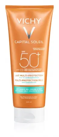 VICHY КАПІТАЛЬ СОЛЕЙ МОЛОЧКО СОНЦЕЗАХ. ЗВОЛ. для тіла та обличчя SPF 50+ 200 мл