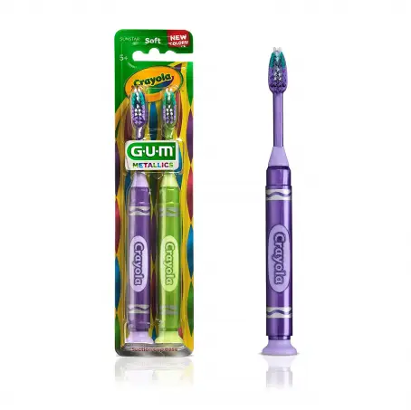 Щетка зубная детская Sunstar GUM CRAYOLA, 2 шт