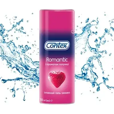 CONTEX  Romantic Інтимний гель-змазка з ароматом полуниці, 30 мл