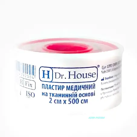 ЛЕЙКОПЛ "H Dr. House" на н/ткан. основе 2,5 см х 500 см пласт.уп