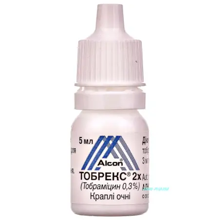 ТОБРЕКС 2Х 3 мг/мл 5 мл кап. глаз.