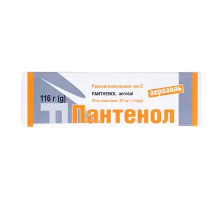 Пантенол аэрозоль пена н/к 50 мг/г по 116 г в конт.