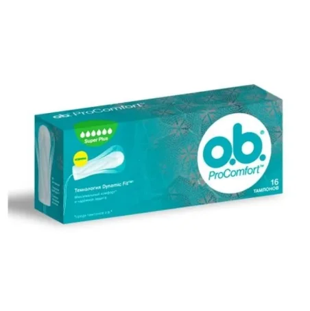 Тампони гігієнічні o.b. ProComfort Super Plus, 16 штук