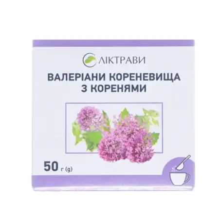 Валерианы корневища с корнями по 50 г в пач. с внут. пак.