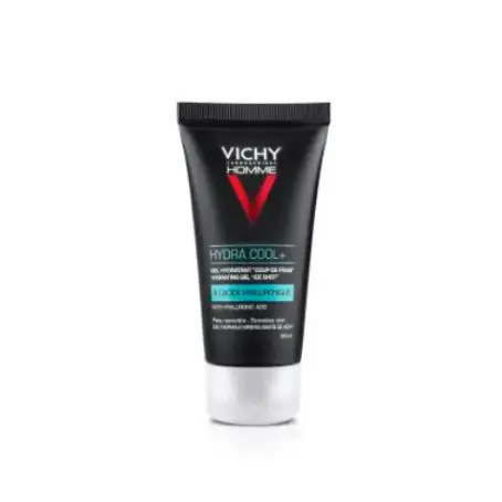 Гель для обличчя та контуру очей Vichy Homme Hydra Cool+ зволожуючий з охолоджуючим ефектом, 50 мл