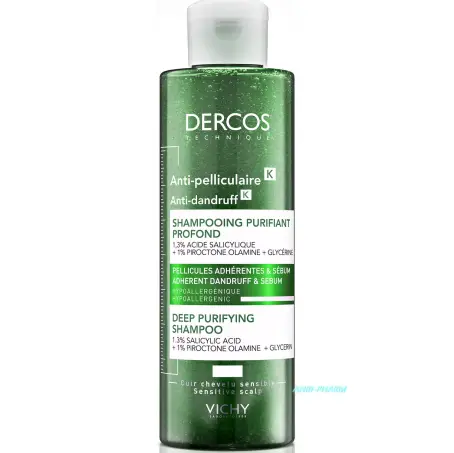 Шампунь-скраб Vichy Dercos Micro Peel для глибокого очищення проти стійкої лупи, 250 мл