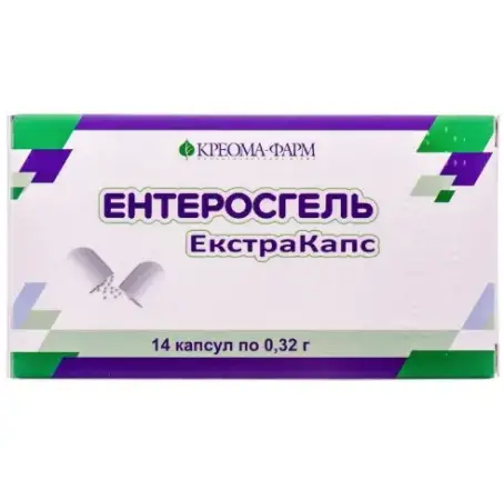 Ентеросгель екстракапс капсули по 0.32 г №7