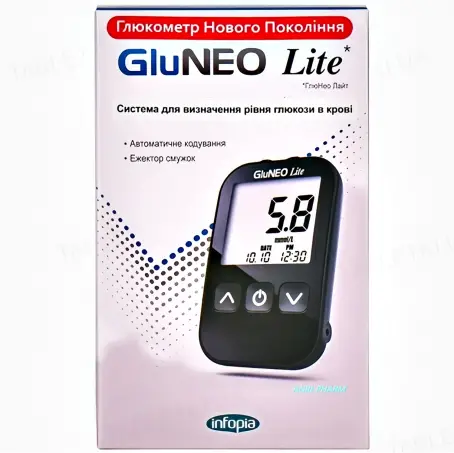 ГЛЮКОМЕТР GLUNEO Lite
