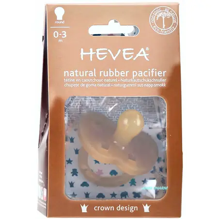 СОСКА ПУСТЫШКА HEVEA CROWN Корона каучук. кругл. 0-3 мес.