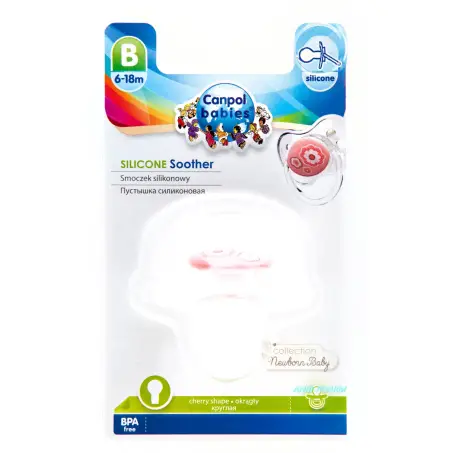 CANPOL СОСКА ПУСТЫШКА So Cool силик. симметр. 6-18 мес. роз. 22/522