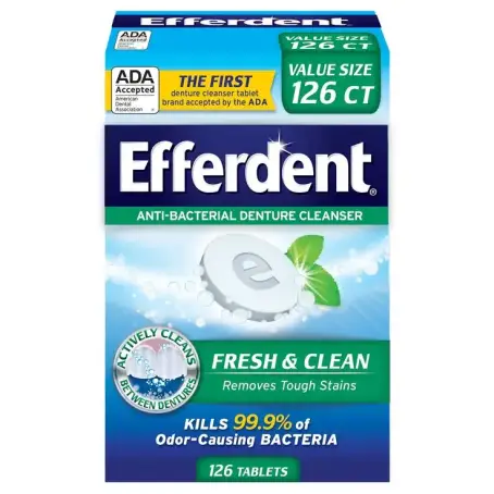 EFFERDENT Fresh & Clean для очистки зубн. протезів №126 табл.